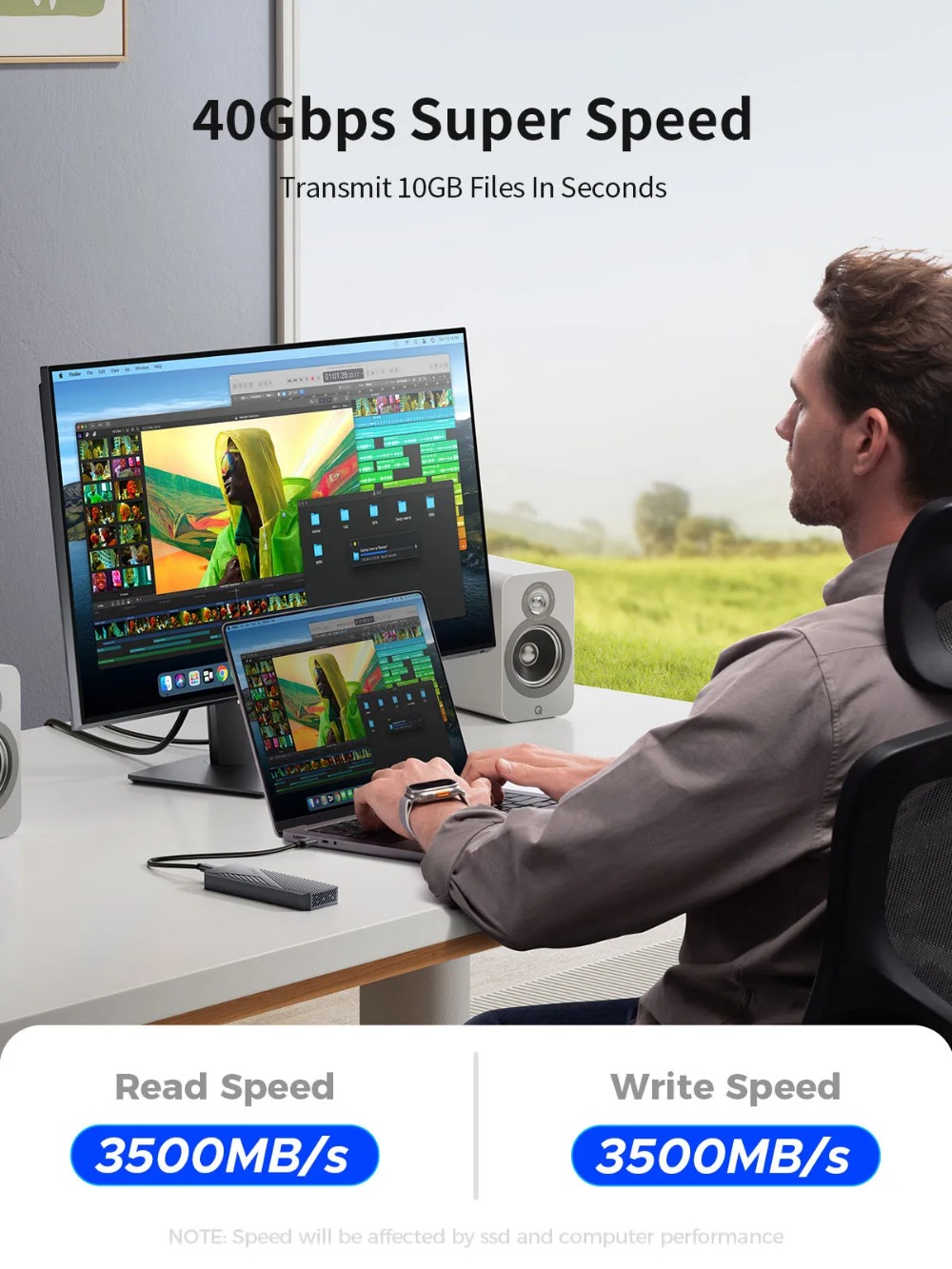 ORICO 냉각 선풍기 포함 알루미늄 외장 케이스, 썬 - Usb4 40Gbps External Ssd 8Tb 리뷰 및 가격