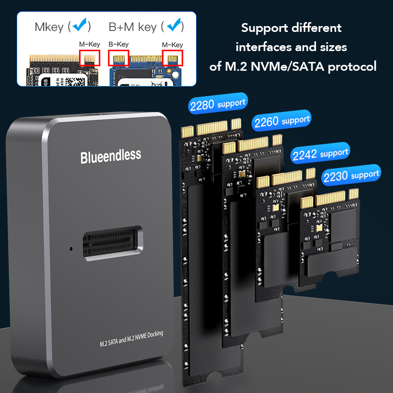 블루엔들리스 M2 NVMe 도킹 스테이션 M 키 USB - 8Tb M2 Nvme Ssd 리뷰 및 가격