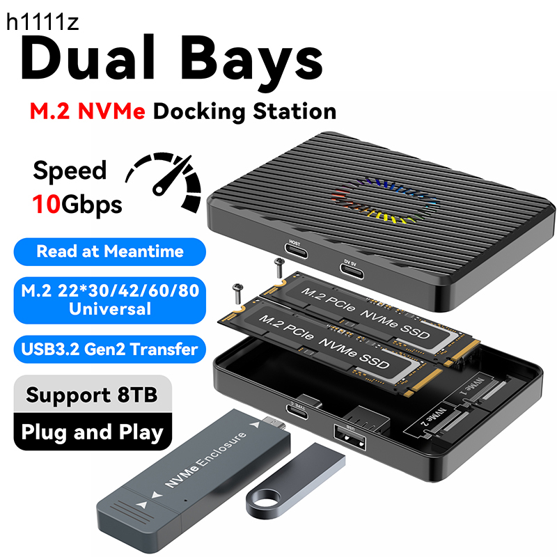듀얼 베이 M.2 NVME 도킹 스테이션 10Gbps  - 8Tb M2 Nvme Ssd 리뷰 및 가격